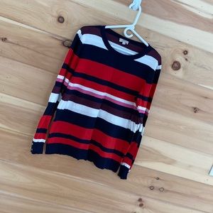 Loft Outlet striped long sleeve sweater